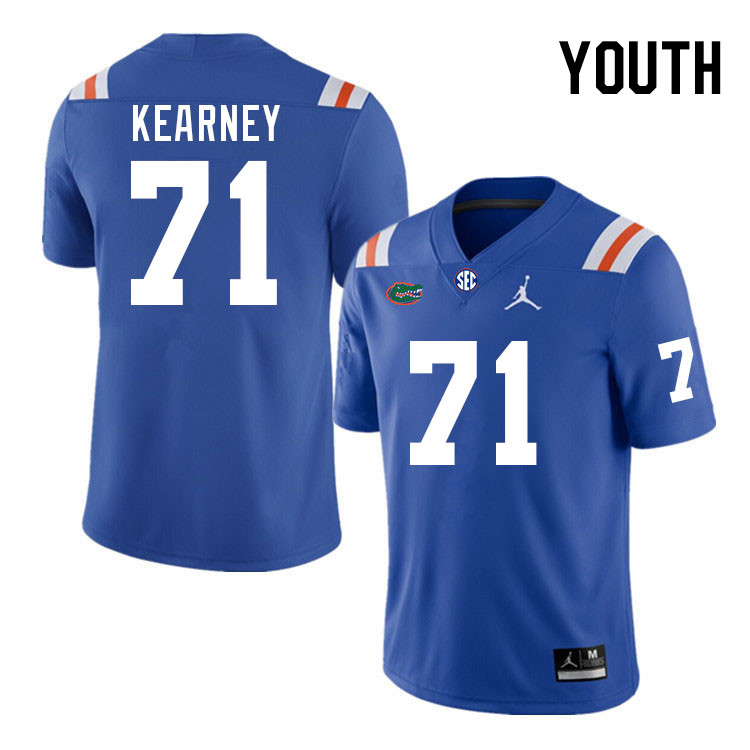 Youth #71 Roderick Kearney Florida Gators College Football Jerseys Stitched Sale-Throwback